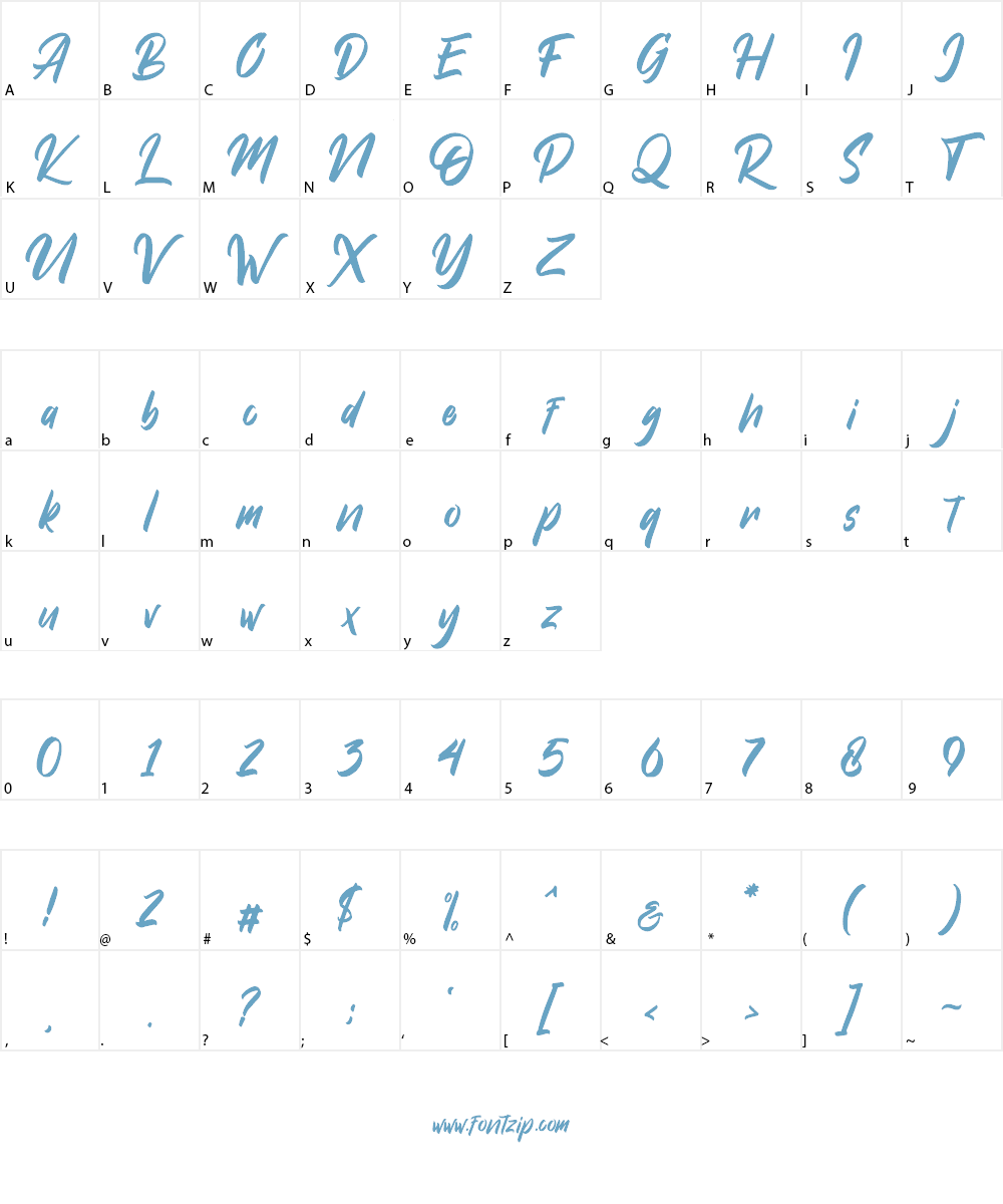 Dakwart Letter Font Character